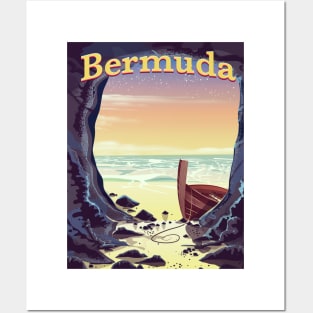 Bermuda Sea Cave Posters and Art